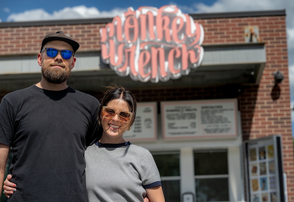 (Trent Nelson  |  The Salt Lake Tribune) Alex Jamison and Roxy Carlson, co-owners of vegan ice cream shop Monkeywrench, in Salt Lake City on Thursday, May 28, 2026.