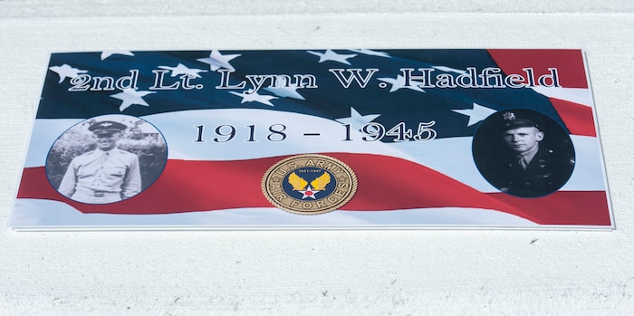 (Rick Egan  |  The Salt Lake Tribune)    Twenty six-year-old  2nd Lt. Lynn W. Hadfield, was killed during the Second World War, at Veterans Memorial Park, in Bluffdale. Thursday, March 21, 2019.


