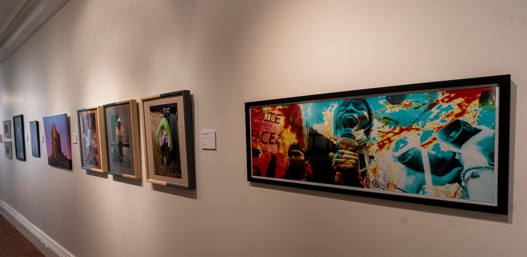 (Rick Egan | The Salt Lake Tribune) One of the galleries at Utah Valley University's new Museum of Art at Lakemount Manor in Orem, on Wednesday, May 10, 2023.