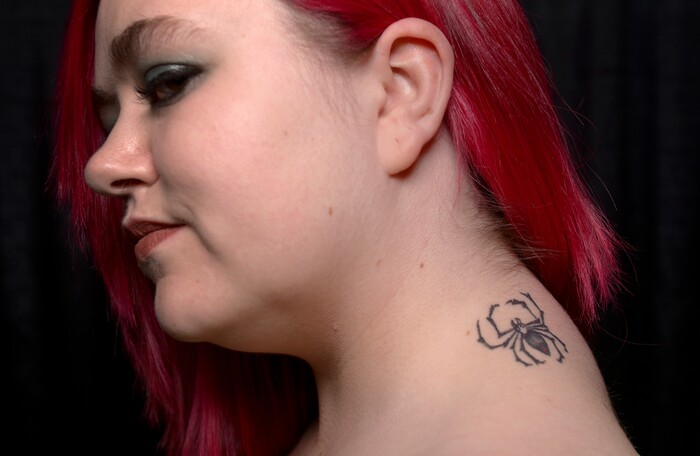 (Leah Hogsten | The Salt Lake Tribune) "Ink therapy is an amazingly good way to relieve stress," said Kaitlyn Hansen who attended the Salt Lake City International Tattoo Convention, Saturday, March 17, 2018.