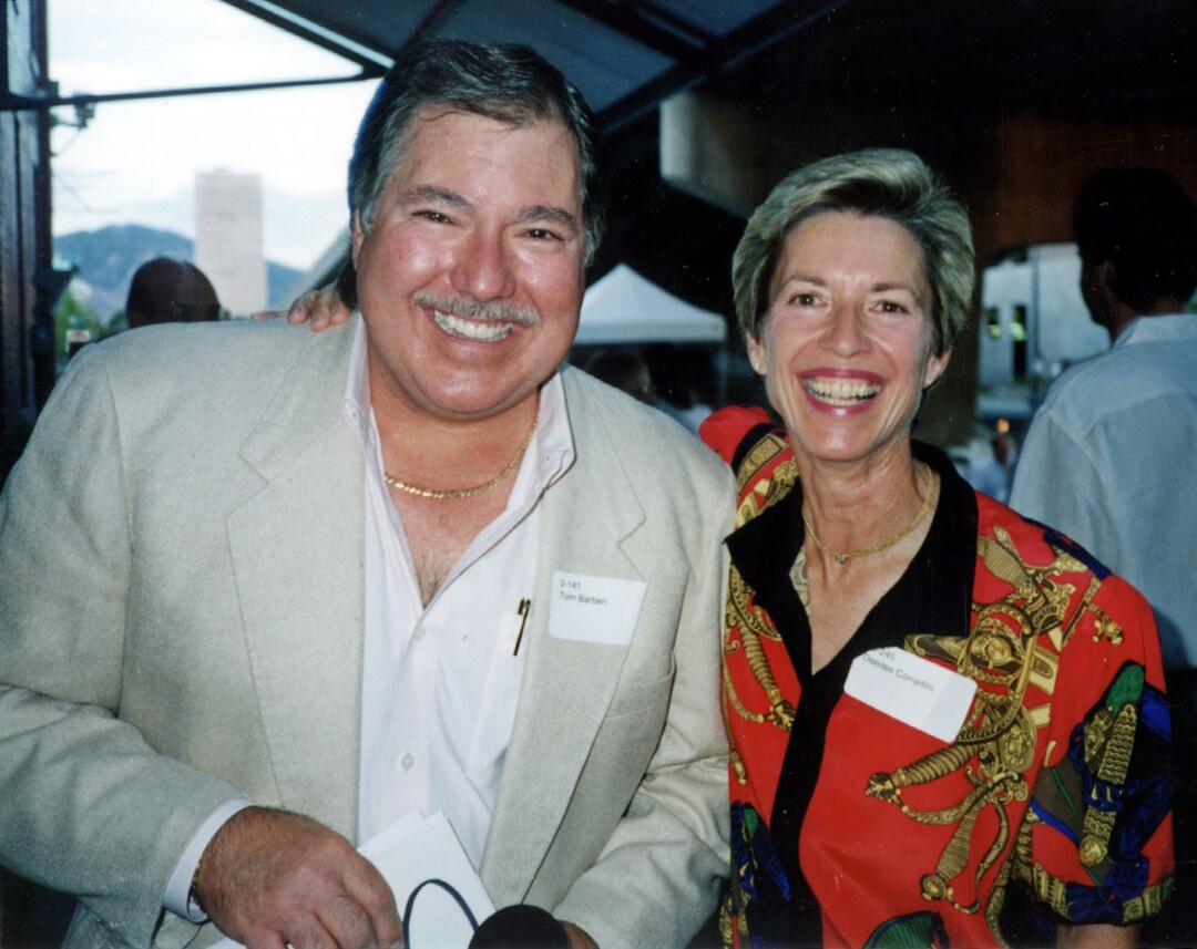 (The Salt Lake Tribune) Tom Barberi with former Salt Lake City Mayor Deedee Corradini, who died in 2015, in this undated photo. Barberi died Dec. 24, 2021