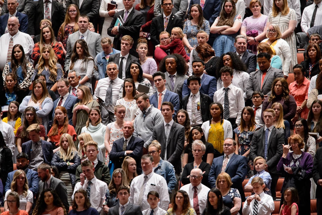 (Trent Nelson  |  The Salt Lake Tribune)  The afternoon session of the189th Annual General Conference of The Church of Jesus Christ of Latter-day Saints in Salt Lake City on Sunday April 7, 2019.
