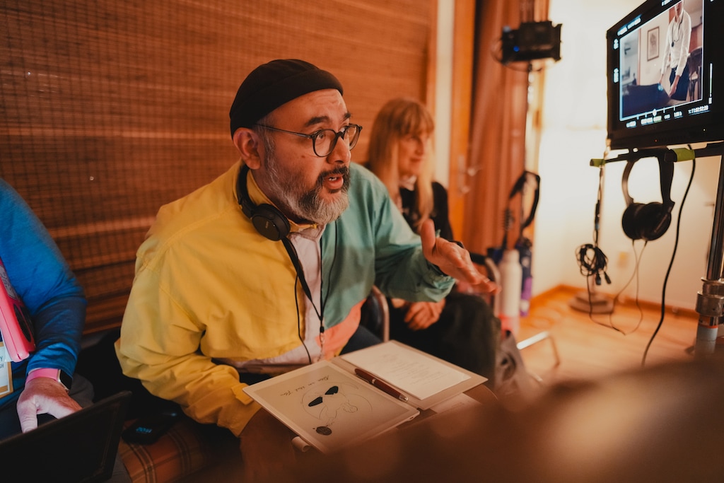 (Gabe Rovick | Sundance Institute) Filmmaker Diffan Sina Norman, center, directs a scene from his script, "Sitora," at the 2025 Sundance Institute Directors Lab, at the Stanley Hotel in Estes Park, Colorado. Institute staffers have formed a union, and are seeking the institute's recognition.