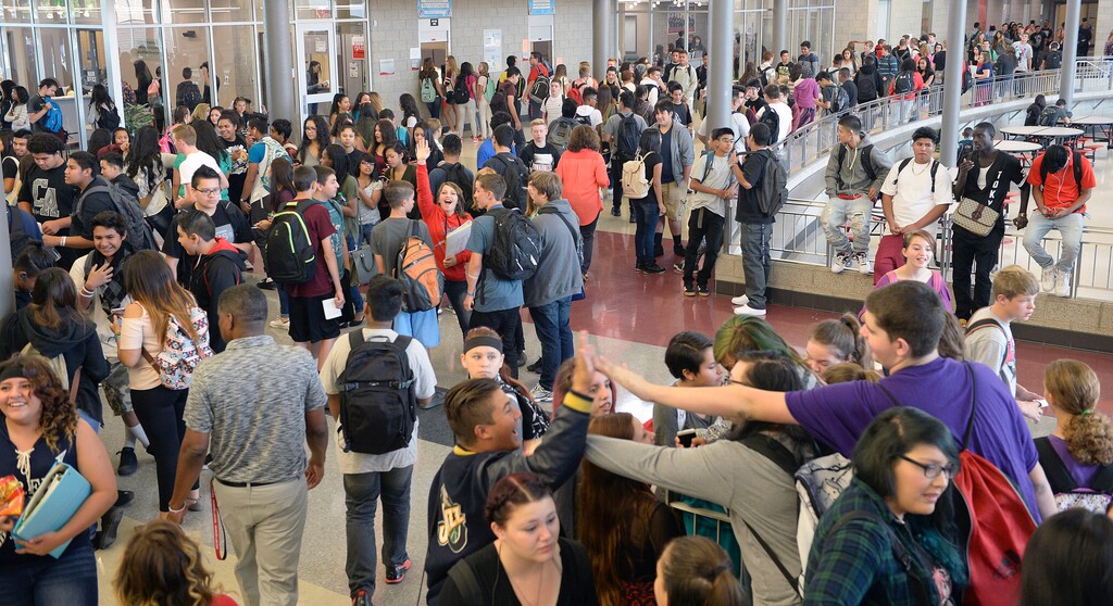 (Al Hartmann  |  Tribune file photo) Students at Granger High School in 2016. The high school in Granite School District was among 26 statewide to receive an F in school scores released Monday by the Utah Board of Education.