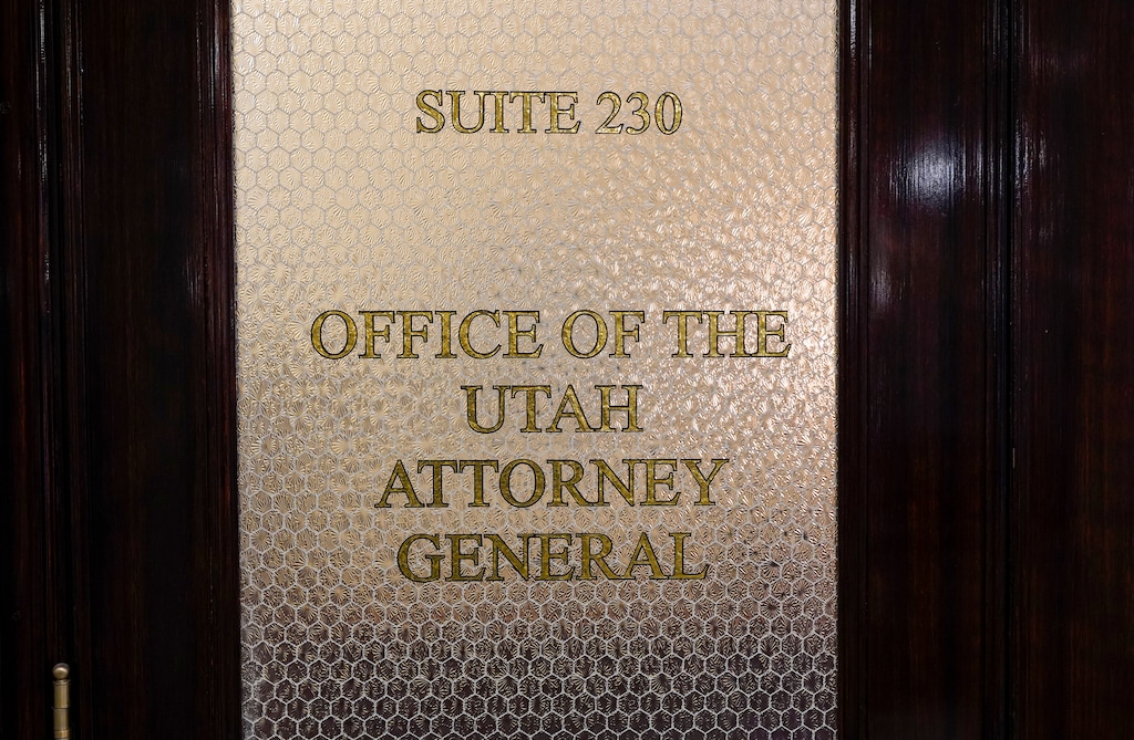 (Chris Samuels | The Salt Lake Tribune) The office of the Utah Attorney General at the Capitol, Wednesday, Nov. 15, 2023.