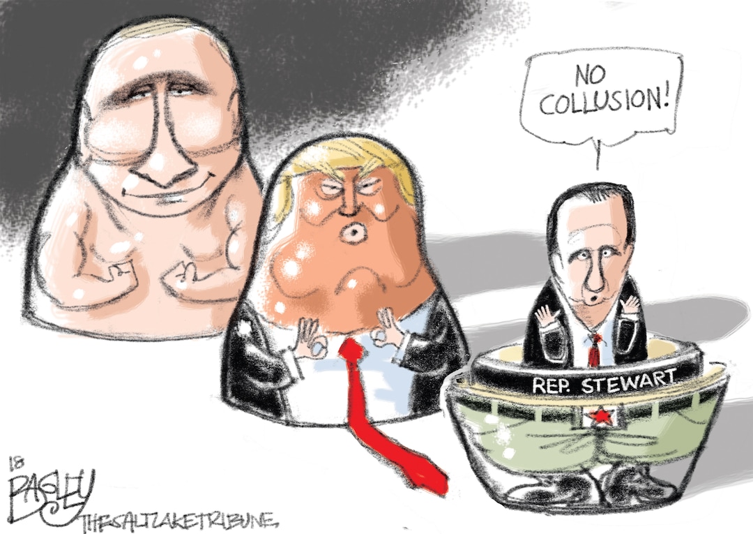 (Pat Bagley | The Salt Lake Tribune) This Pat Bagley cartoon appears in The Salt Lake Tribune on Thursday, March 16, 2018.