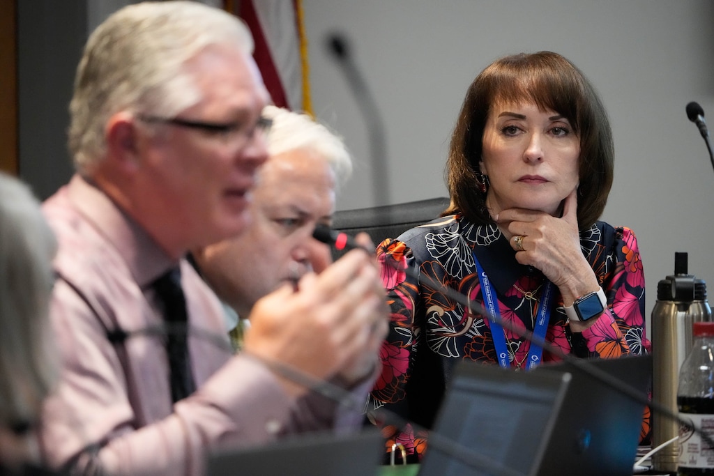 (Francisco Kjolseth | The Salt Lake Tribune) Sydnee Dickson, Utah superintendent of public instruction Thursday, August 3, 2023.