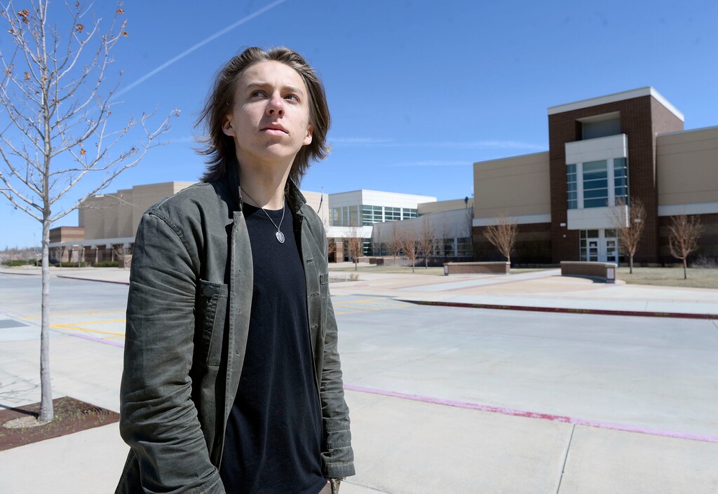 (Al Hartmann  |  The Salt Lake Tribune) Oliver Preston is a sophomore at Herriman High School. He and other students, school staff and the wider community are reeling from a spate of teen deaths since last summer, many of them from suicide.  'We’re having tremors that haven’t happened here before," Preston said this week. "It’s just very hard on every group. It’s terrible.“