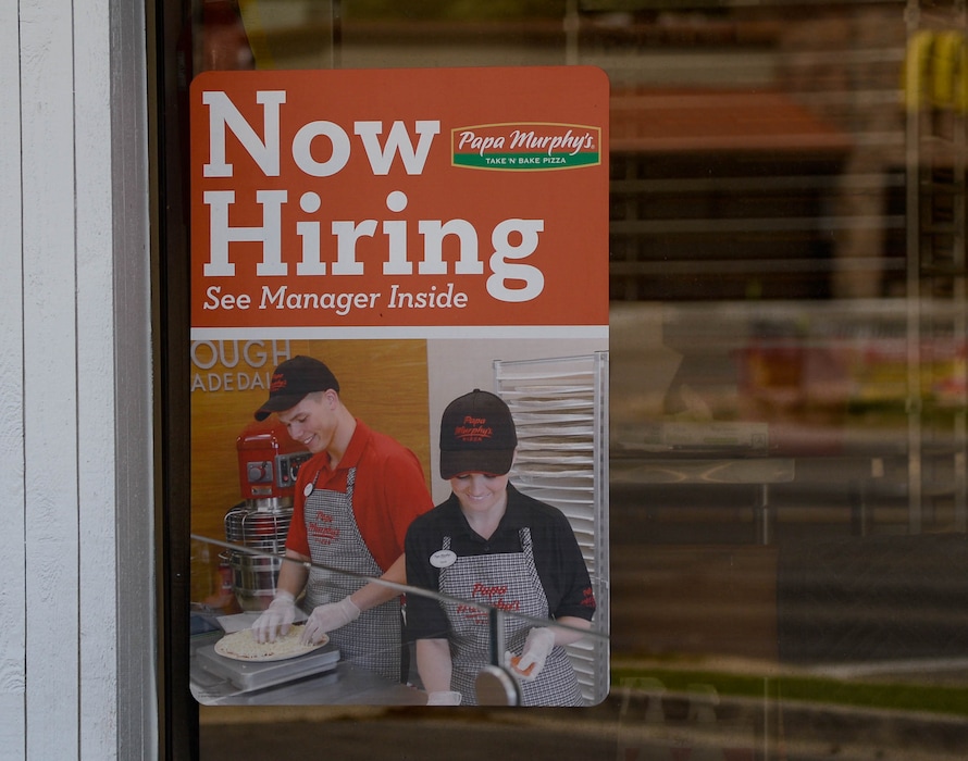 (Francisco Kjolseth | Tribune file photo) A help wanted sign in Salt Lake City, as seen July 17, 2020. Utah's unemployment claims rose the last week in 2020.