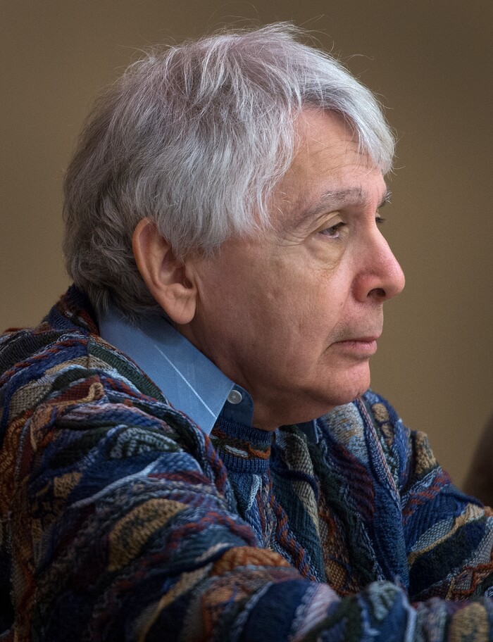 (Leah Hogsten  |  The Salt Lake Tribune) Dr. Bernard Grofman, a political scientist at the University of California, Irvine, was hired by U. S. District Court Judge Robert Shelby to redraw the existing voting districts. The new redistricting proposals ensure significant American Indian majorities in two of three County Commission districts and on four of five school board voting districts as the result of a January 2012 lawsuit filed in U.S. District Court by the Navajo Nation. The lawsuit seeks the redrawing of voting districts to reflect the 2010 U.S. Census. Last year, U. S. District Court Judge Robert Shelby ruled the voting districts in the sprawling southeastern Utah county, home to 16,895 residents, are unconstitutional and violate the rights of American Indians. 