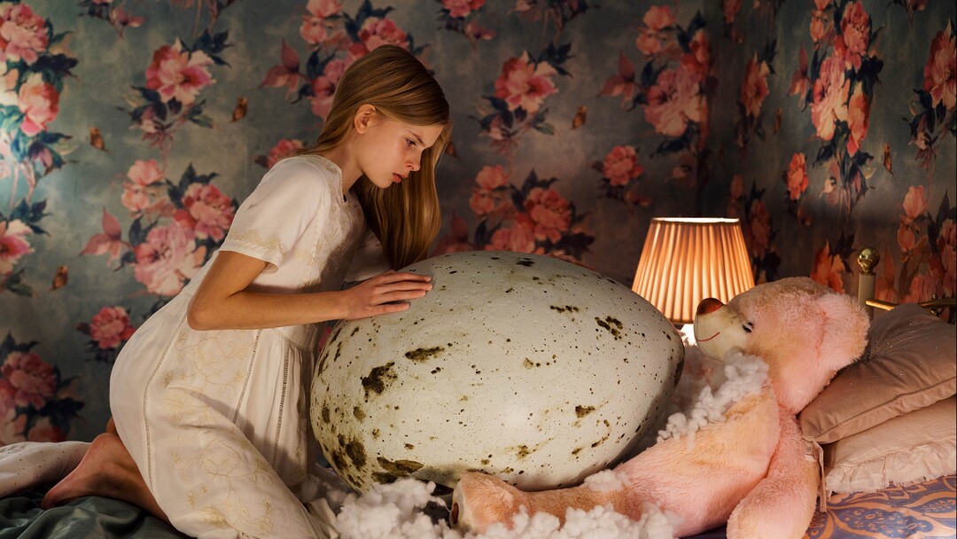(Sundance Institute/IFC Midnight) A gymnast (Siiri Solalinna) is given an egg to care for in the Finnish horror thriller "Hatching," directed by Hanna Bergholm, an official selection of the Midnight section at the 2022 Sundance Film Festival.
