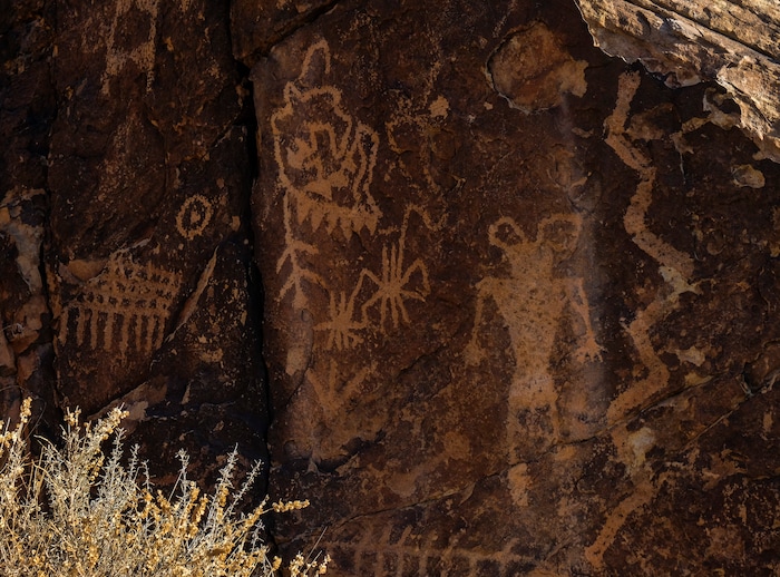 (Leah Hogsten | The Salt Lake Tribune) According to the Bureau of Land Management, the Gap is believed to have the most concentrated collections of petroglyphs with over 90 panels featuring some 1,500 figures, possibly dating back 5,000 years. Although there are multiple theories about the petroglyphs intent, their true meaning remains a mystery.