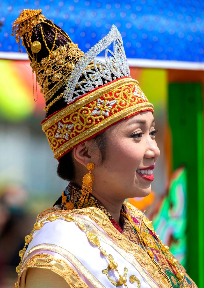(Rick Egan  |  The Salt Lake Tribune)    Mariah Somehanmadong placed first in the pageant, at the Wat Lao Salt Lake Buddharam Utah, New Year Celebration, in West Valley City, Sunday, April 28, 2019.


