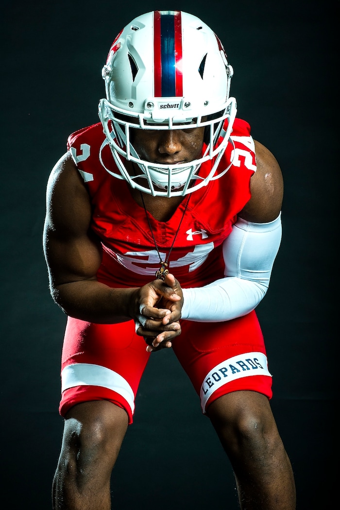 (Chris Detrick | The Salt Lake Tribune) East’s Jaylon Vickers poses for a portrait Friday, December 15, 2017.