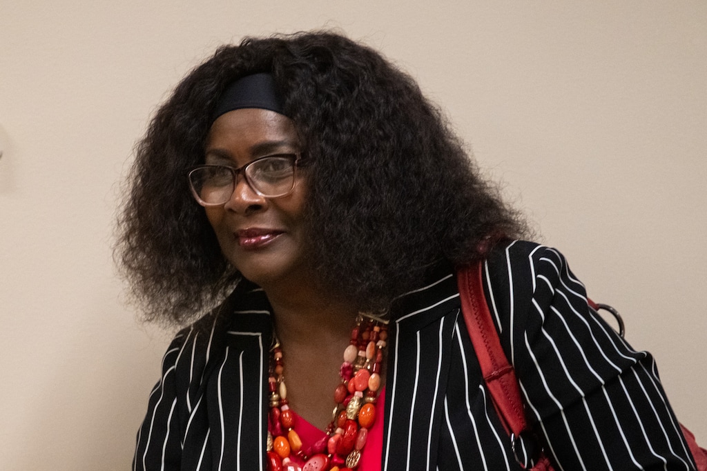 (Trent Nelson  |  The Salt Lake Tribune) Associate superintendent Gwendolyn Johnson-White at a meeting of the Salt Lake City school board on Tuesday, Aug. 2, 2022.