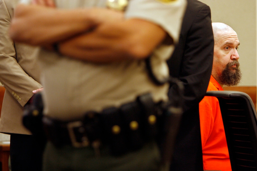 (Francisco Kjolseth | The Salt Lake Tribune) Death row inmate Ralph Menzies attends 3rd District Court in West Jordan on Wednesday, Oct. 3, 2007.