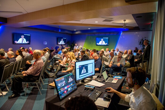 (Leah Hogsten | The Salt Lake Tribune) The The Utah Republican Party Central Committee was broadcast live on the Utah Republican Party's Facebook page. The The Utah Republican Party Central Committee meets Saturday, May 19, 2018, to elect a new party vice chairman and debate several potential bylaw changes.