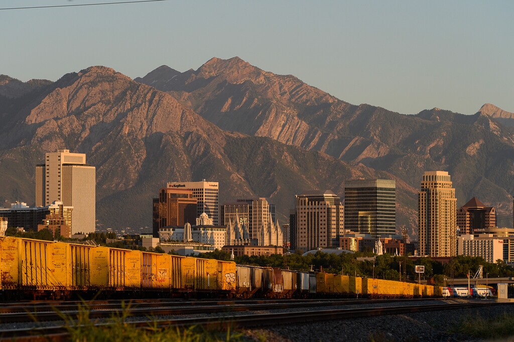 (Francisco Kjolseth  |  The Salt Lake Tribune)  The Salt Lake City skyline.