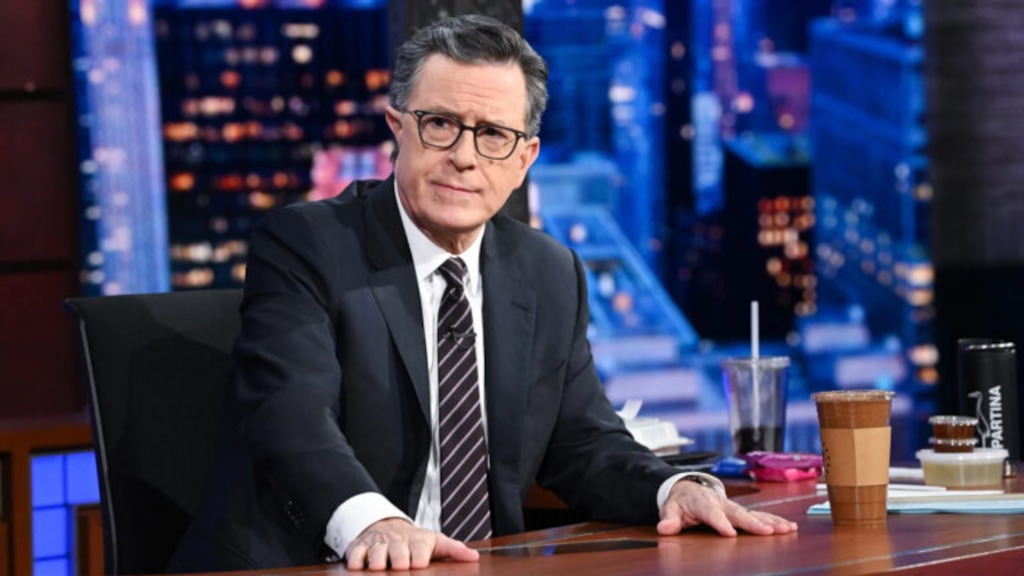 (Scott Kowalchyk | CBS Broadcasting Inc. via RNS) Stephen Colbert on Monday, May 18, 2026. His final "Late Show" airs Thursday, May 21.