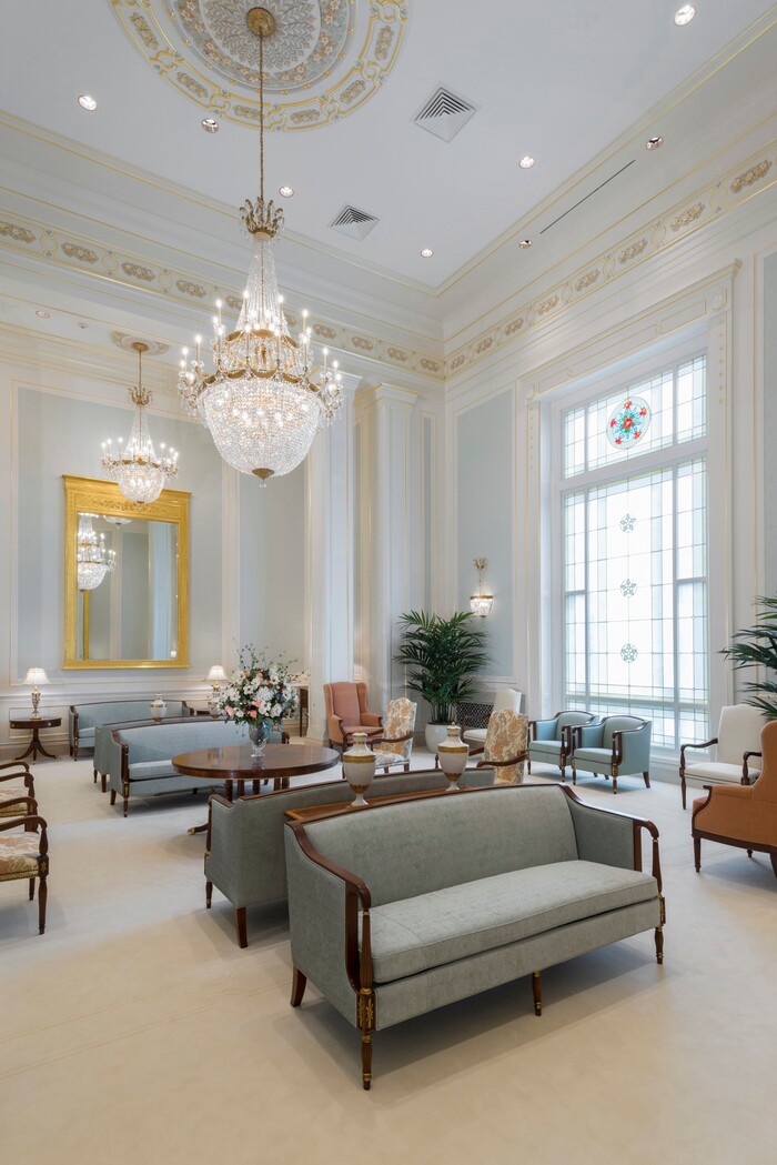 (Photo courtesy of The LDS Church)  The celestial room in the Cedar City, Utah, temple. Utah's 17th temple will be dedicated on Dec. 10, 2017.