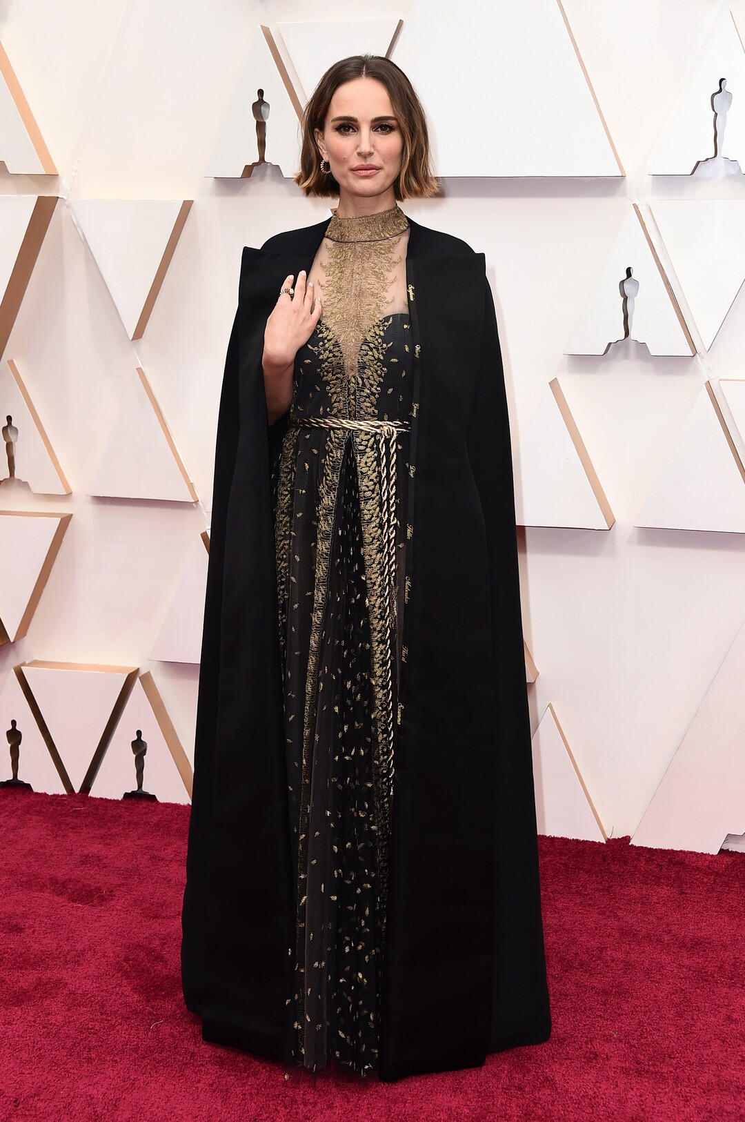 (Jordan Strauss | Invision/AP)  Natalie Portman arrives at the Oscars on Sunday, Feb. 9, 2020, at the Dolby Theatre in Los Angeles.
