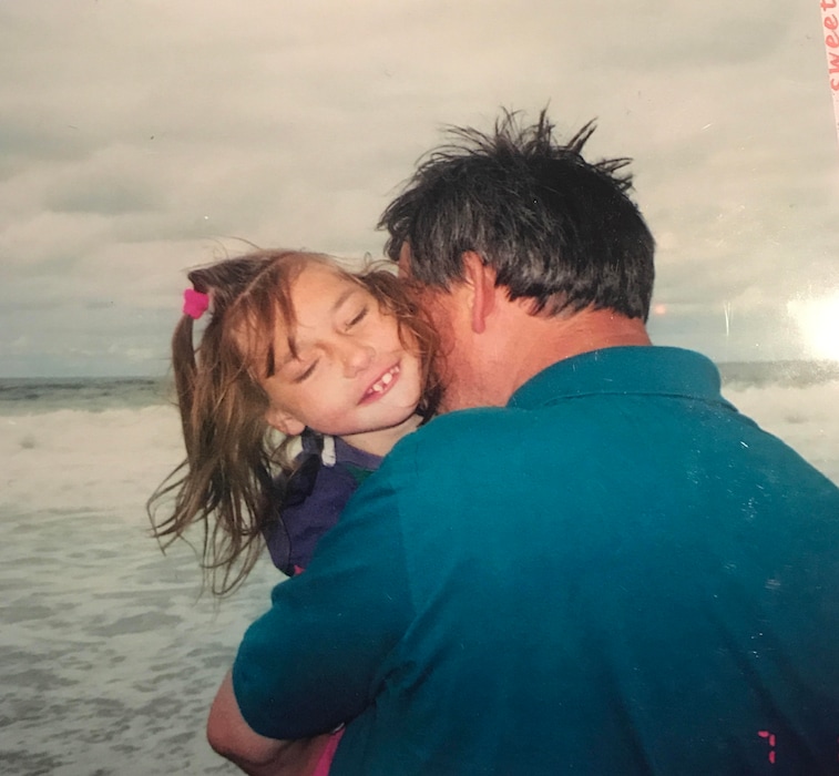 (Photo courtesy of Holly Richardson) Elizabeth Richardson and her daddy, Greg Richardson, taken on the Oregon coast in 1997.