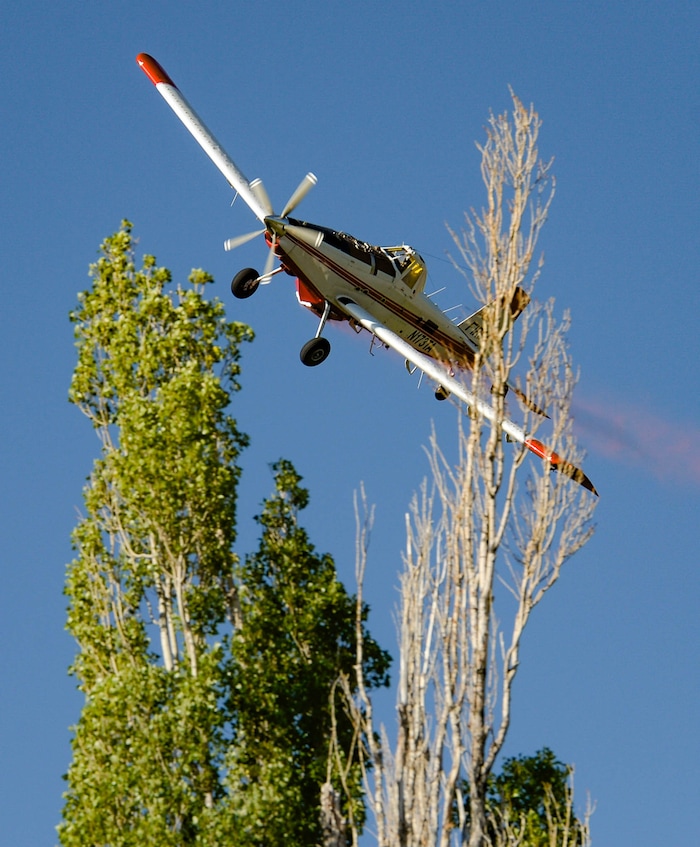 (Francisco Kjolseth  |  The Salt Lake Tribune) Fire crews battle a fire near Millcreek Canyon, on Saturday, July 11, 2020, started near 3400 South Crestwood Dr., as helicopters, single engine air tankers and multiple crews respond.