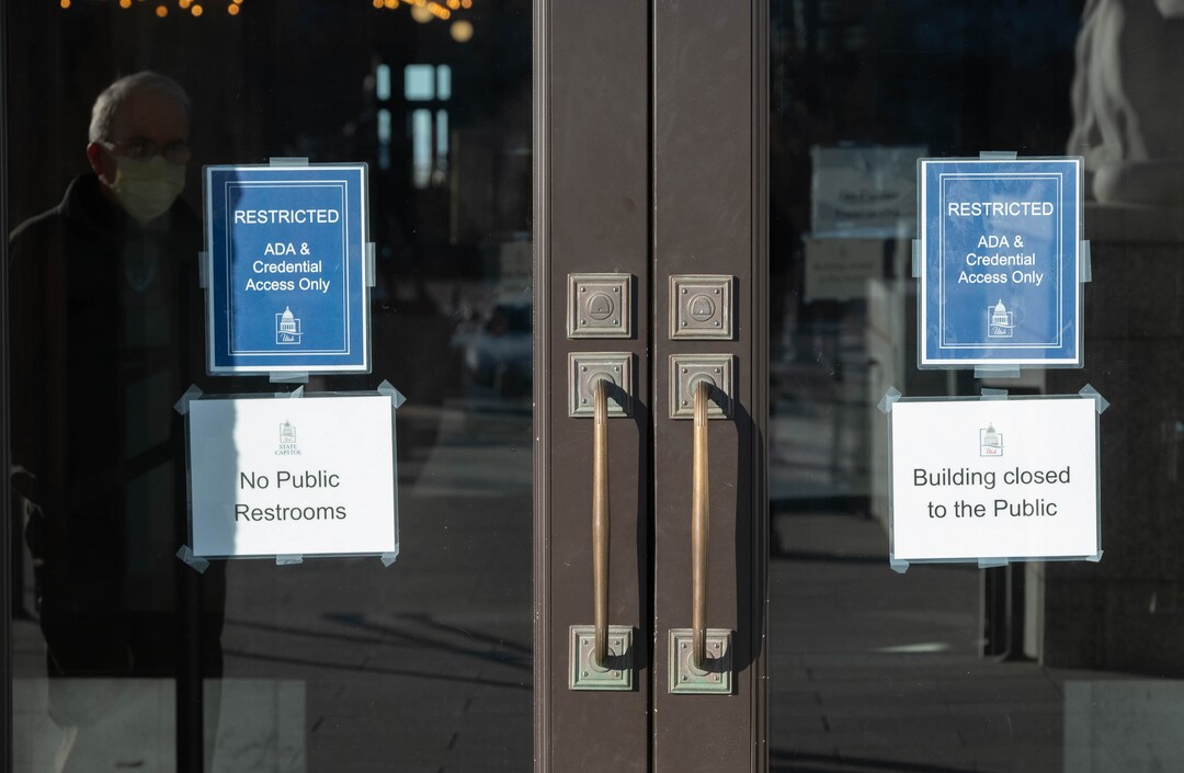 (Francisco Kjolseth  | The Salt Lake Tribune) The Utah Legislature convenes at the state Capitol on Tuesday, Jan. 19, 2020, to begin 45 days of policymaking along with heightened security following armed protest and in the midst of the coronavirus pandemic.