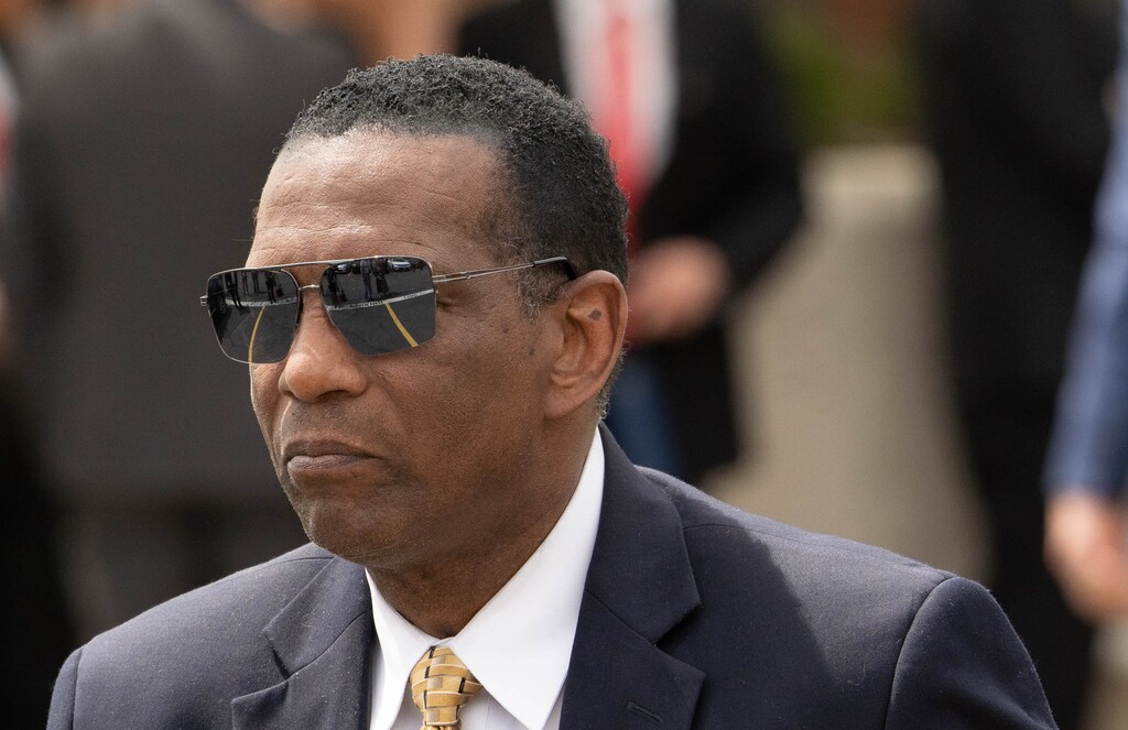 (Francisco Kjolseth | The Salt Lake Tribune) Rep. Burgess Owens, R-Utah, in Salt Lake City on Friday, May 6, 2022.