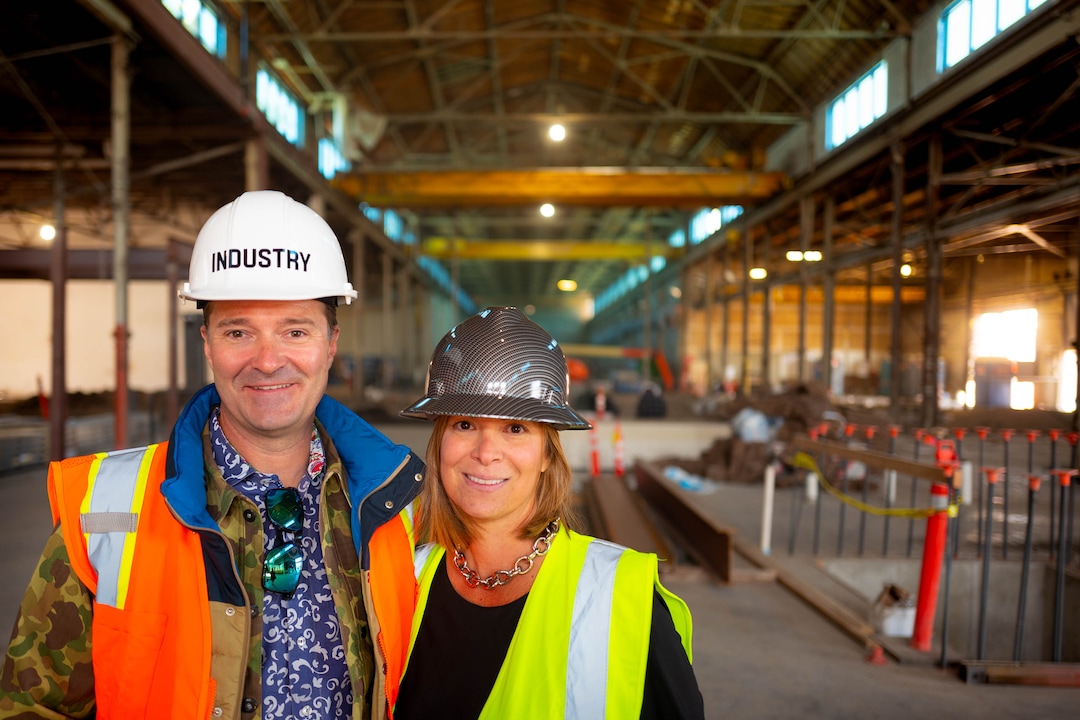 (Trent Nelson  |  The Salt Lake Tribune)
Industry co-founders Jason and Ellen Winkler at a foundry they are renovating in Salt Lake City's Granary District on Thursday, Oct. 31, 2019.