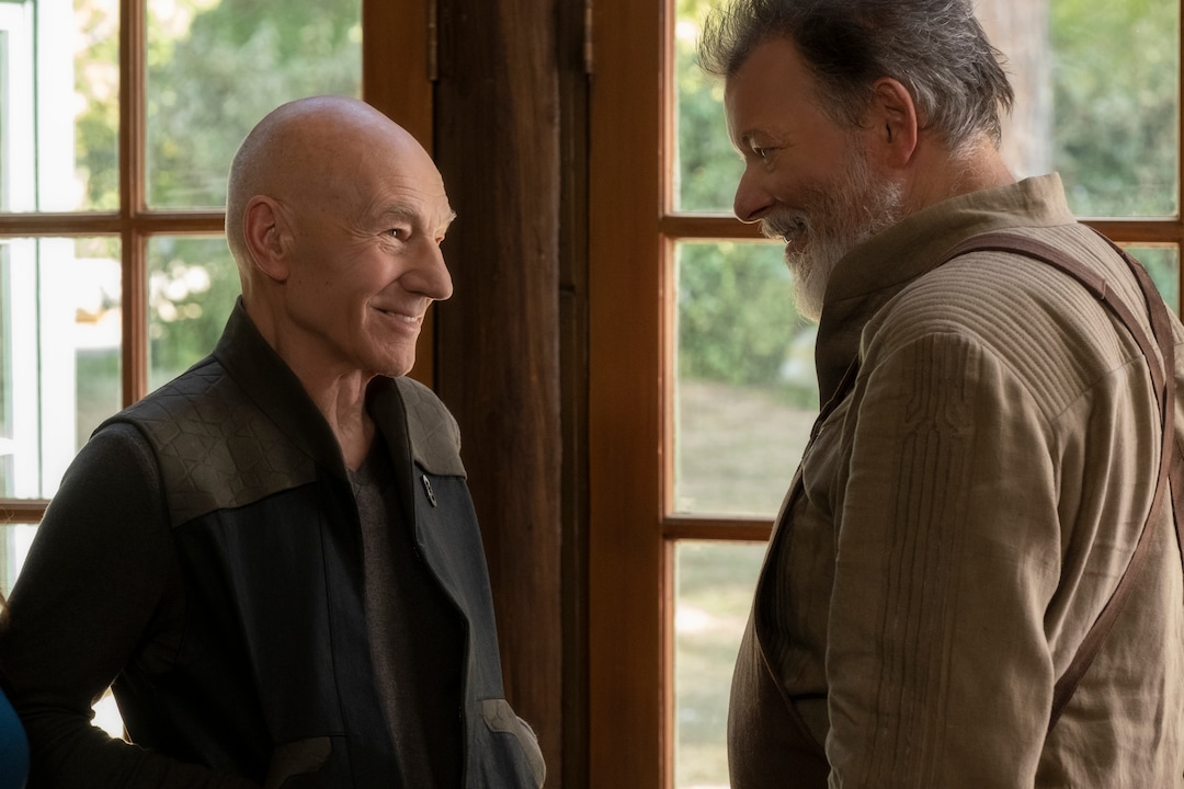 (Courtesy of Trae Patton/CBS) Patrick Stewart as Jean-Luc Picard and Jonathan Frakes as William Riker in “Star Trek: Picard.”