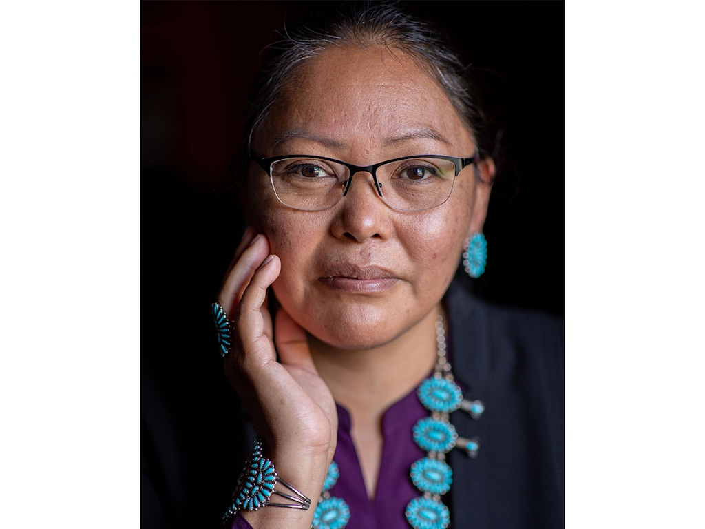 (Sharon Chischilly | The New York Times) Dr. Jill Jim, the Navajo Nation health director, in Window Rock, Ariz., on Aug. 19, 2020.