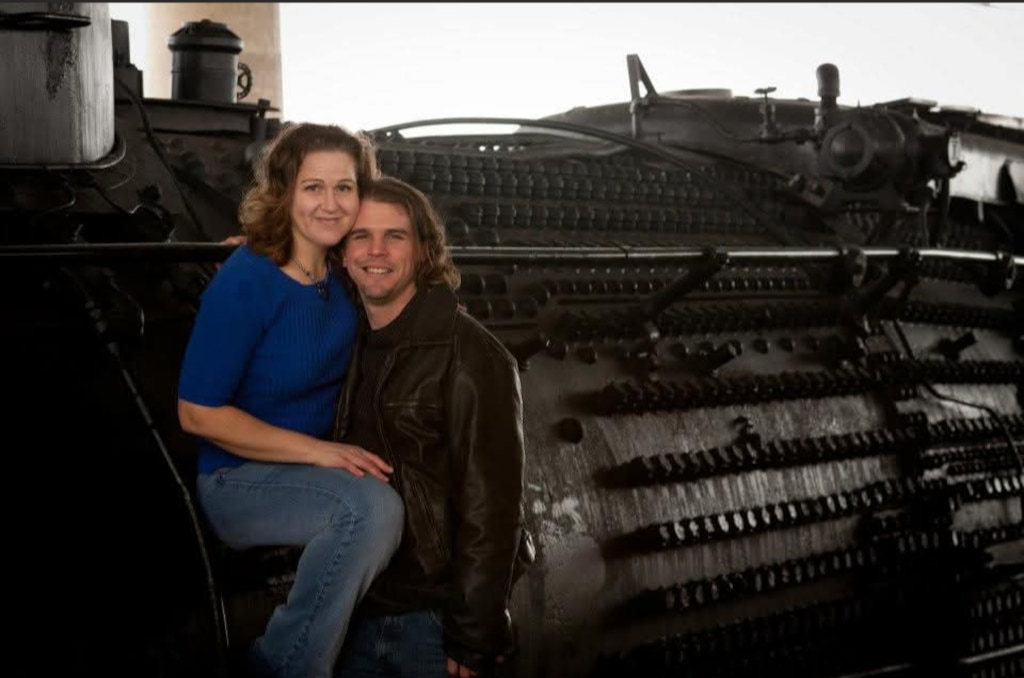 (Molly Bitton) Molly Bitton, founder of Have You Ever Met Events, with her late husband, Jared.