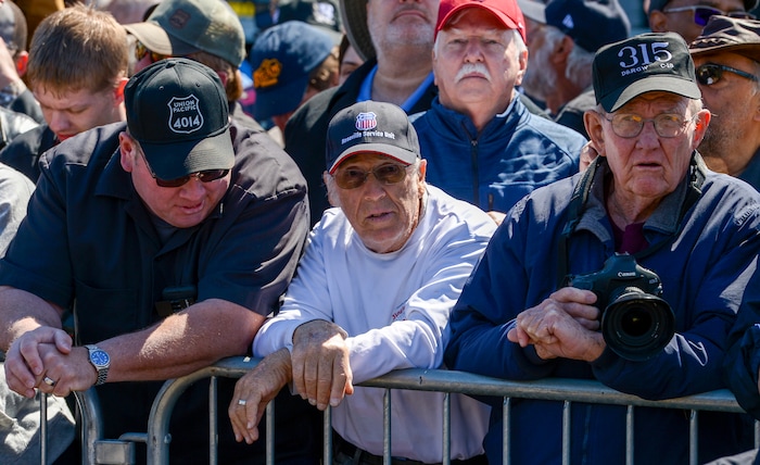 Leah Hogsten  |  The Salt Lake Tribune  In celebration for the 150th anniversary of the transcontinental railroadÕs completion, Union Pacific's iconic steam locomotives, Living Legend No. 844 and Big Boy No. 4014 met at Ogden Union Station, May 9, 2019.