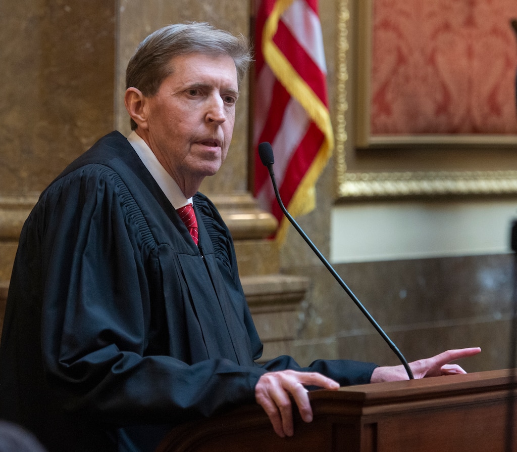 (Rick Egan  |  The Salt Lake Tribune) Matthew B. Durrant, Chief Justice of the Utah Supreme Court and Chair of the Utah Judicial Council, gives his State of the Judiciary Address in the House of Representatives, Monday, Jan. 28, 2019.
