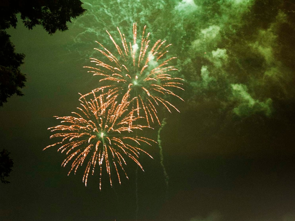 (Rick Egan  |  Tribune file photo)  Fireworks explode over Sugar House, Saturday, July 4, 2015.
