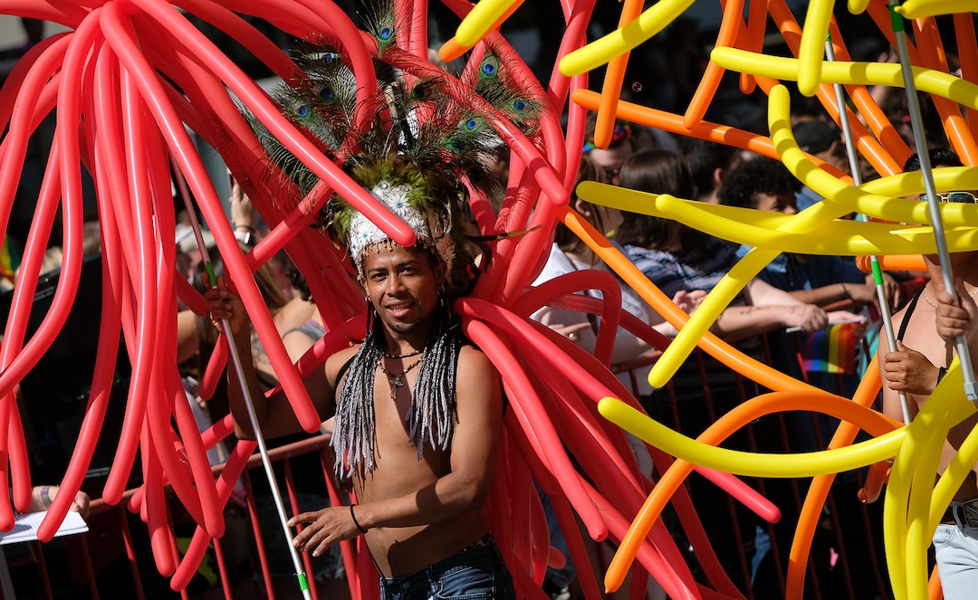 (Francisco Kjolseth  |  The Salt Lake Tribune)  Thousands participate in the Utah Pride Parade in Salt Lake City on Sunday June 2, 2019.