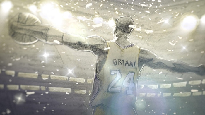 (Courtesy Shorts International) Kobe Bryant narrates and is depicted in director Glen Keane's tribute "Dear Basketball," one of the five films nominated in the Animated Short Film category of the 90th annual Academy Awards.