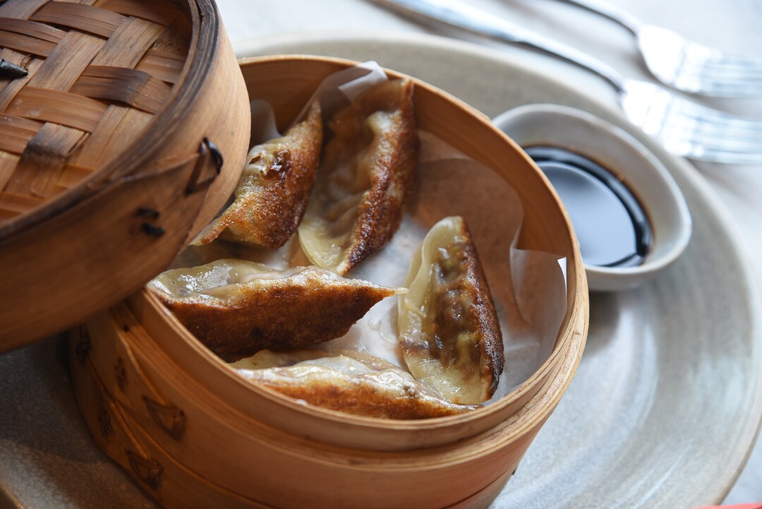 (Francisco Kjolseth  |  The Salt Lake Tribune)  Daily gyoza at Hearth & Hill a new restaurant in Kimball Junction that serves upscale comfort food at 1153 Center Drive in the Newpark Retail Center is one of the new restaurants available to try before (or after) the Sundance Film Festival. 