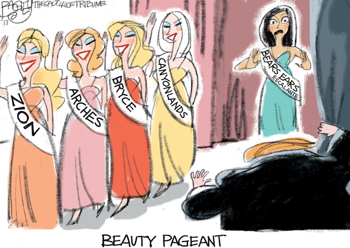 This Pat Bagley cartoon appears in The Salt Lake Tribune on Thursday, Nov. 30, 2017.