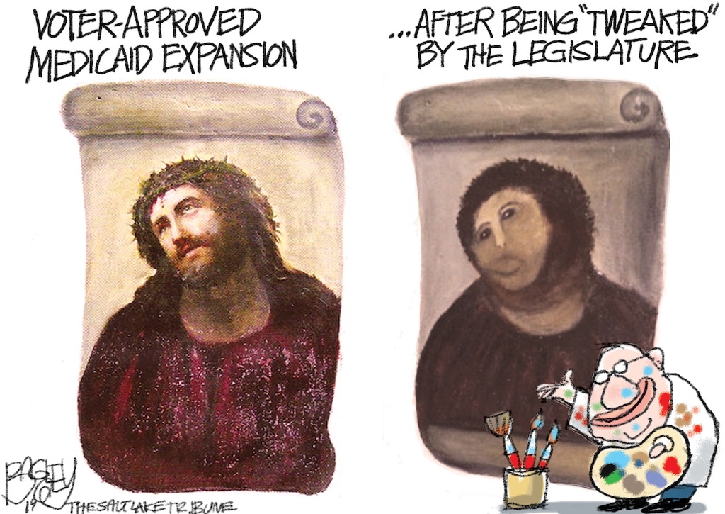 This Pat Bagley cartoon appears in The Salt Lake Tribune on Friday, Jan. 11, 2019.
