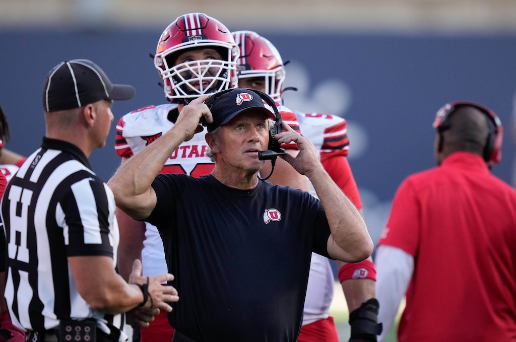 (Francisco Kjolseth  | The Salt Lake Tribune) University of Utah coach Kyle Whittingham in 2024.