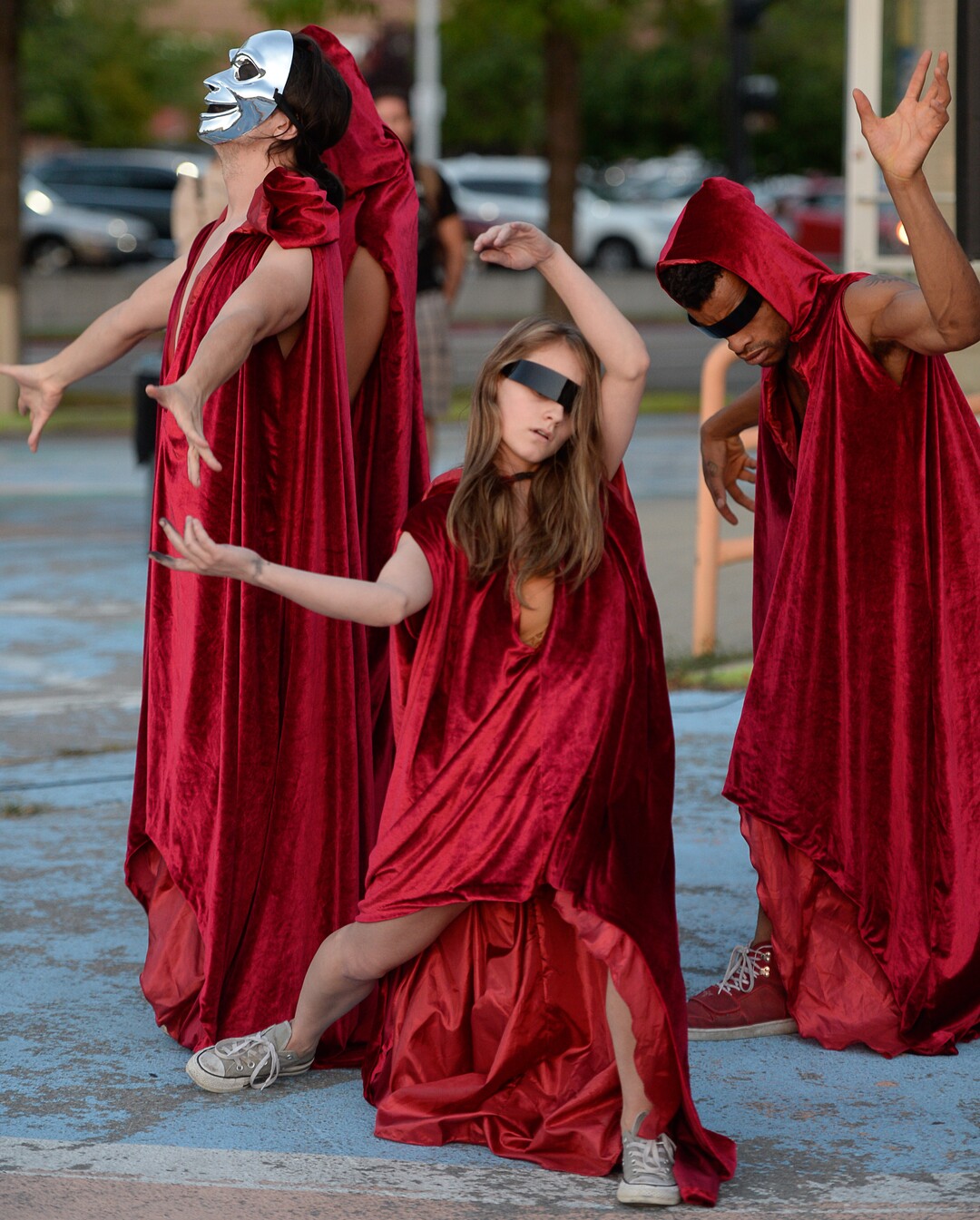 Francisco Kjolseth | The Salt Lake TribuneThe group Rakan performs a preview of "Phantom Map" during the opening party for the third annual Great Salt Lake Fringe Festival in Sugarhouse on Thursday, July 27, 2017.