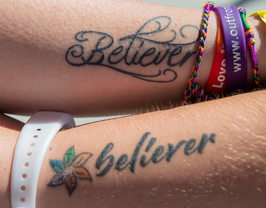(Rick Egan  |  The Salt Lake Tribune) Believer Tattoos are sported at the LoveLoud Festival in 2019. Tribune columnist Gordon Monson says Latter-day Saints need to stop judging others based on appearance.