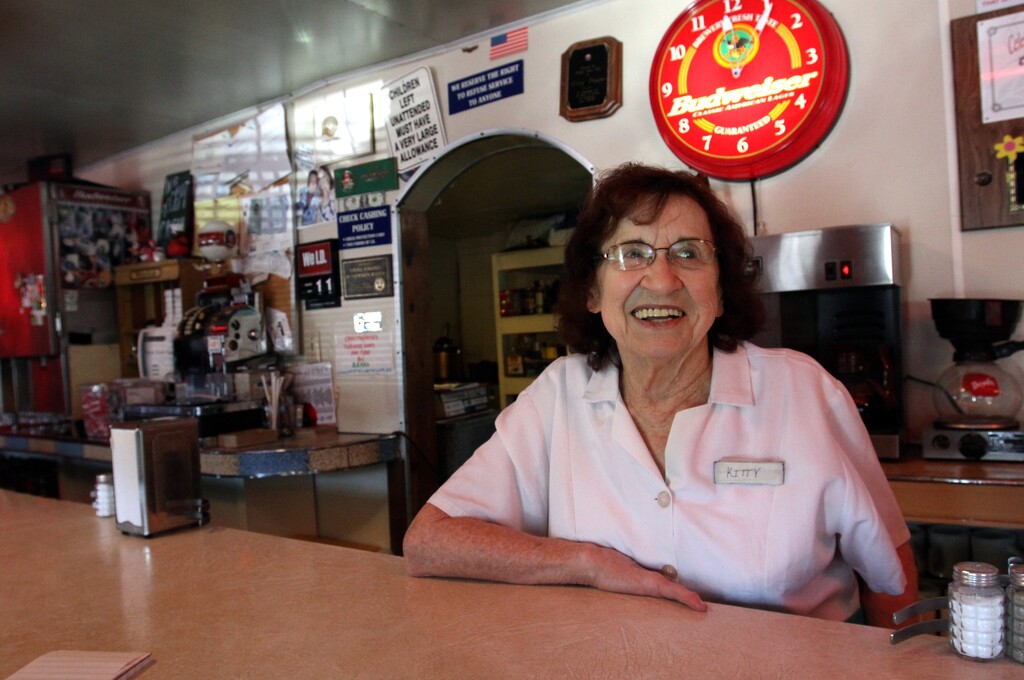 (Rick Egan | The Salt Lake Tribune) Kitty Pappas, the owner and cook of the The Kitty Pappas Steak House in Woods Cross, in 2012.