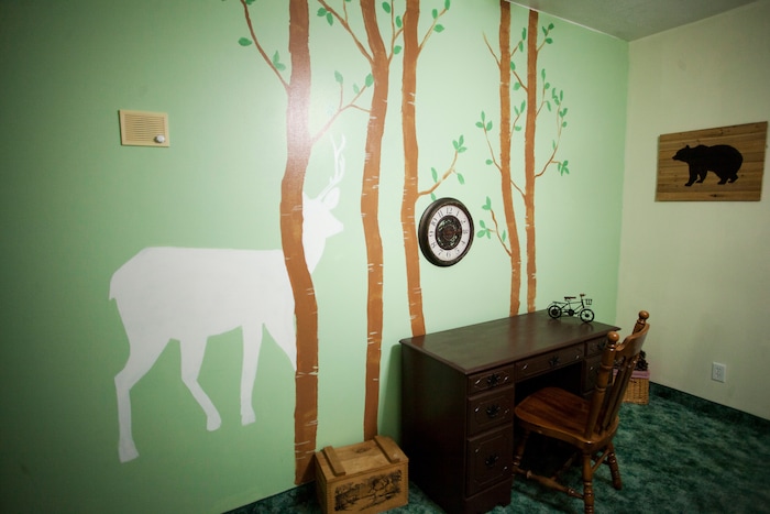 This April 30, 2018, photo, shows a renovated room at the Short Creek Dream Center, formally the home of polygamous sect leader Warren Jeffs in Hildale, Utah. The sprawling house surrounded by towering brick walls has been converted into a sober living center by Evangelical missionaries, the latest sign of the group’s dwindling control of the small community on the Utah-Arizona border. (Chris Caldwell/The Spectrum via AP)