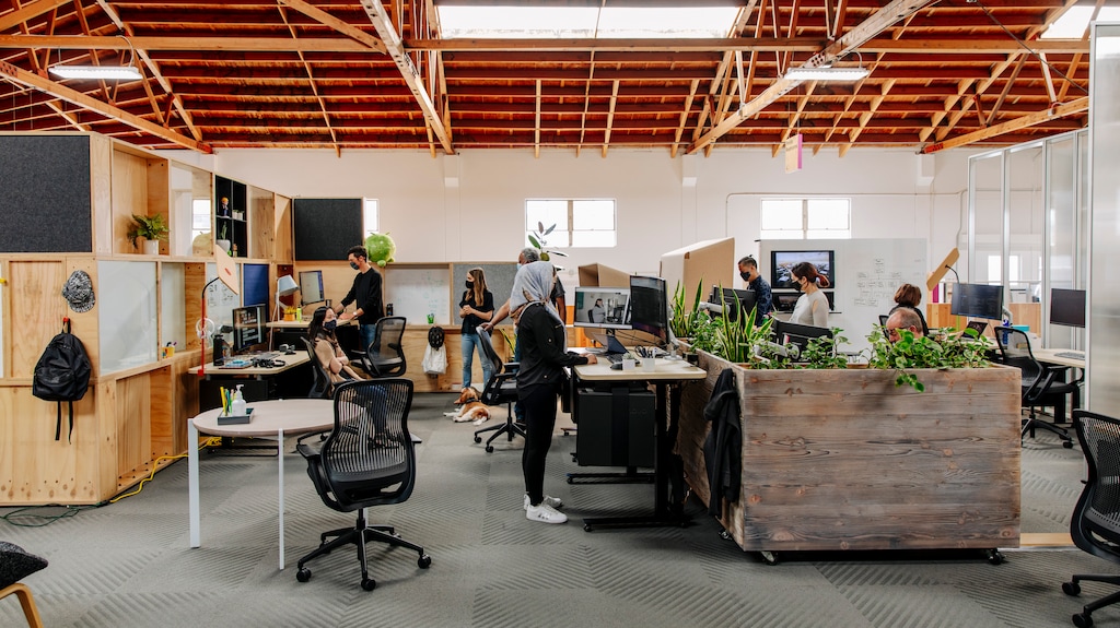 (Cayce Clifford | The New York Times)

An office concept at Google’s office R&D lab at Google’s campus in Mountain View, Calif., April 7, 2021.