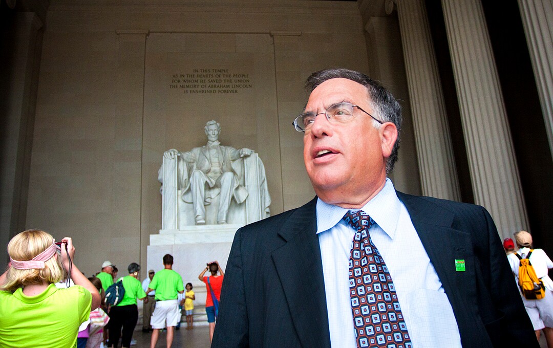 (COBB CONDIE  |  Tribune File Photo)  Utah's Democratic nominee for, Sam Granato, takes a walk through the Abraham Lincoln Memorial Wednesday July, 21, 2010. In addition to visiting the monuments and memorials on his first trip to the nation's capital, Granato took time to speak with various politicians including Sen. Orrin Hatch and Rep. Jim Matheson.