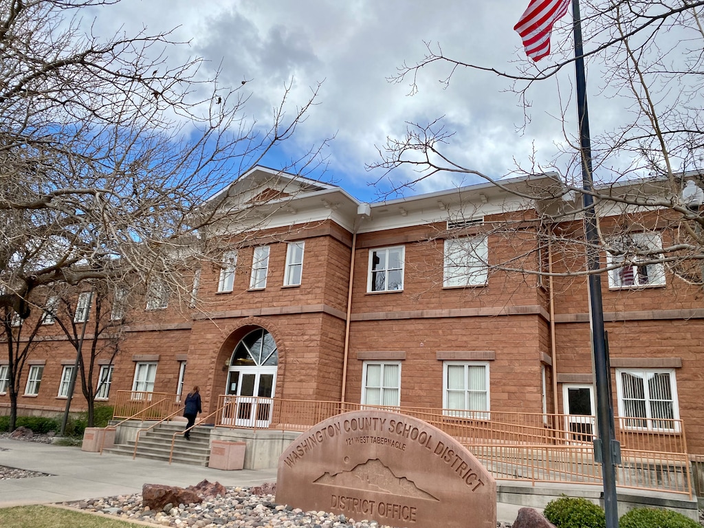 (Mark Eddington | The Salt Lake Tribune) Pictured is the Washington County School District office in St. George on Wednesday, Feb. 22, 2023.