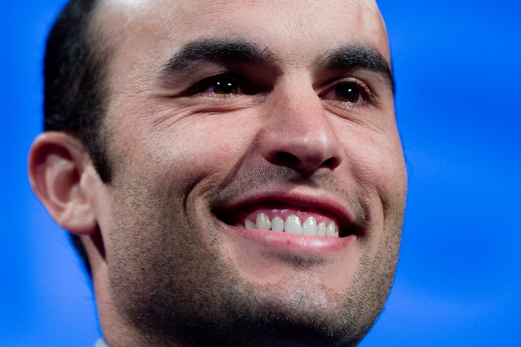 (Matt Rourke | AP) Former U.S. soccer star Landon Donovan, pictured here in 2015, has reportedly withdrawn his name from consideration to be the next head coach of Real Salt Lake.